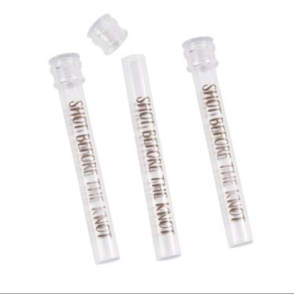Shot Before the Knot Test Tube Plastic Shot Glasses
